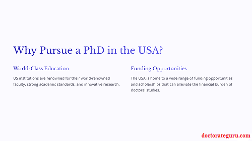 Top Schools For PhD Study in the USA without IELTS Why Pursue a PhD in the USA