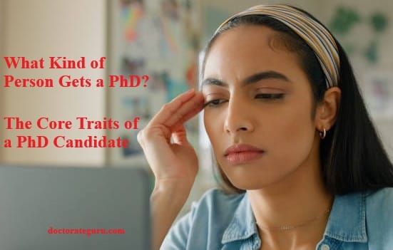 What Kind of Person Gets a PhD? What Kind of Person Gets a PhD? The Core Traits of a PhD Candidate